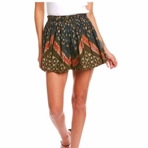 Ulla Johnson Pleated Printed Marianna Short